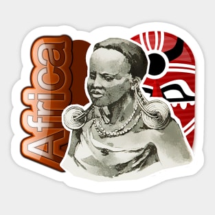 Africa mother of humanity Sticker